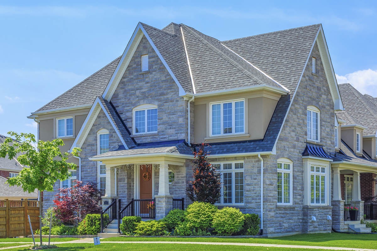 Beautiful stone home.